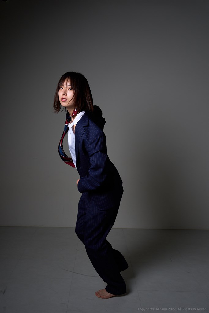 Kaori in  business suit